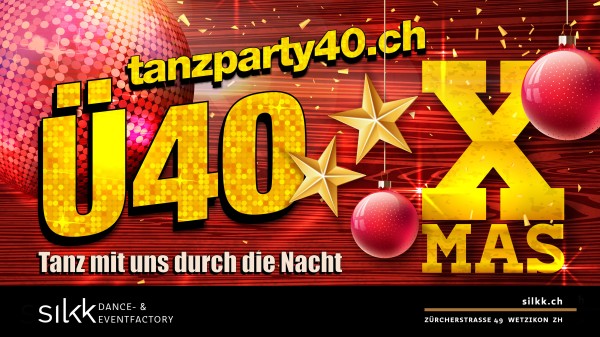 Ü40 Dance Party X-Mas Edition with DJ Nameless & DJ Steven Sander