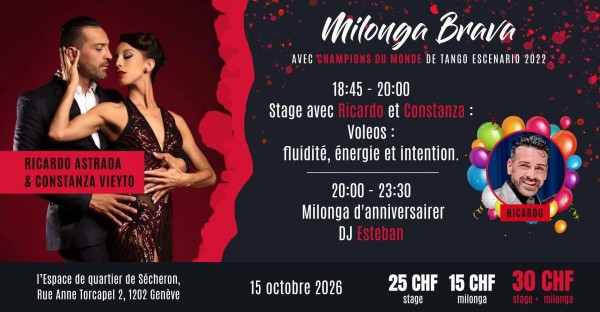Milonga Brava con Ricardo Astrada & Constanza Vieyto