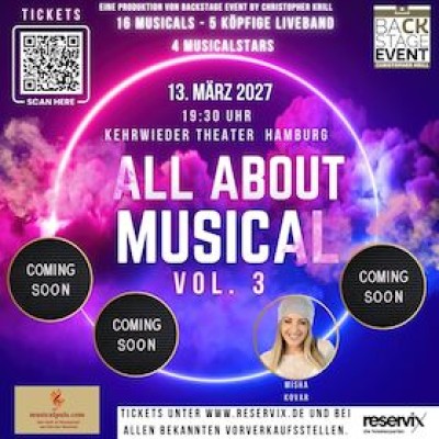 All About Musical VOL. 3 - con Misha Kovar, Pamina Lenn, Robin Reitsma, Ilias Sidi-Yacoub