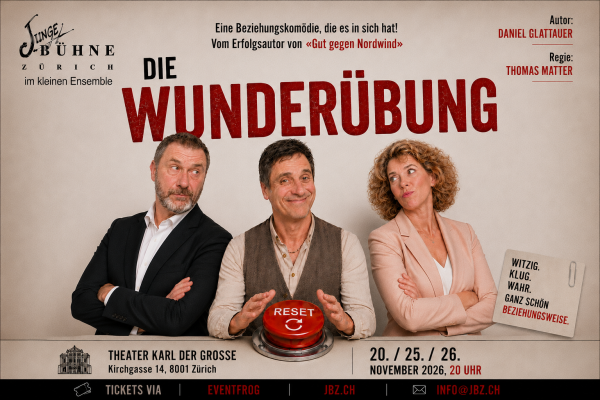 "Die Wunderübung", Theaterstück von Bestsellerautor Daniel Glattauer