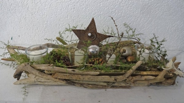 Naturena: Decoración de Adviento con madera flotante