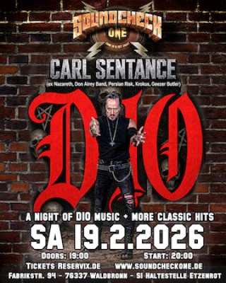 CARL SENTANCE – A Night of Dio & Rock Classics - (ex-) Nazareth singer performs DIO & other classics