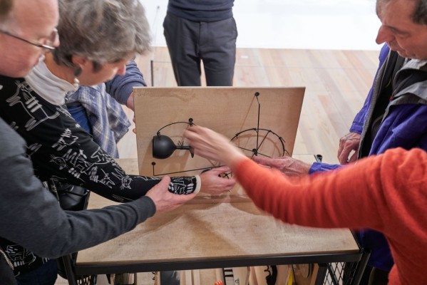 Guided tour for people with visual impairments and blind people