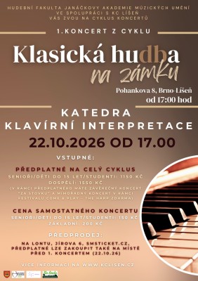 Classical Music at the Castle: October - Piano Interpretation Department