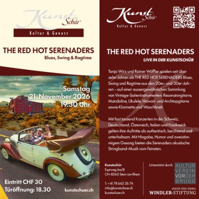 THE RED HOT SERENADERS – Blues, Swing & Ragtime