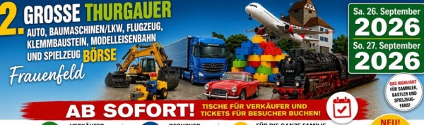 2nd Great Thurgau Car, Construction Machinery, Truck, Airplane, Building Block, Model Railway and Toys