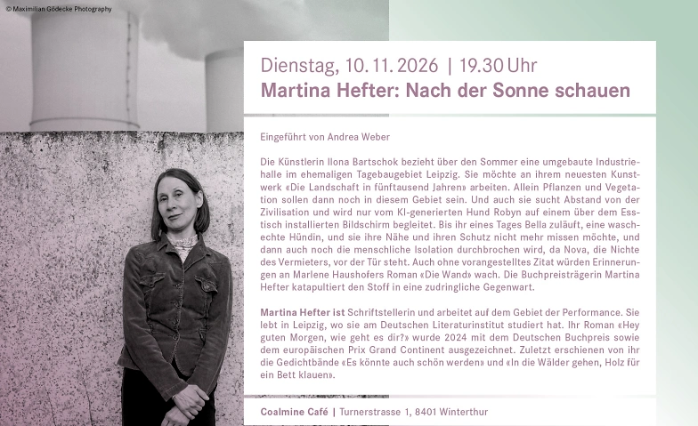 Martina Hefter: Nach der Sonne schauen