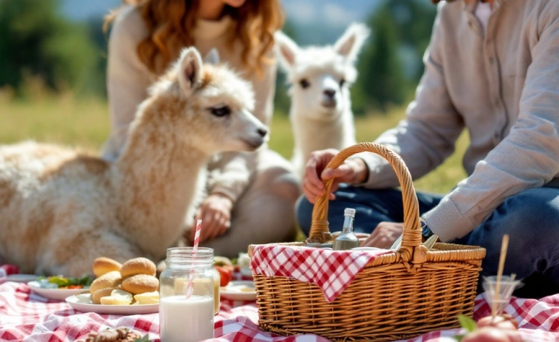 Picknick inmitten Alpakas - Landiswil