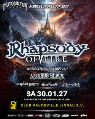 Rhapsody Of Fire + Serious Black + Silver Dust + Aeon Gods + Melodius Deite