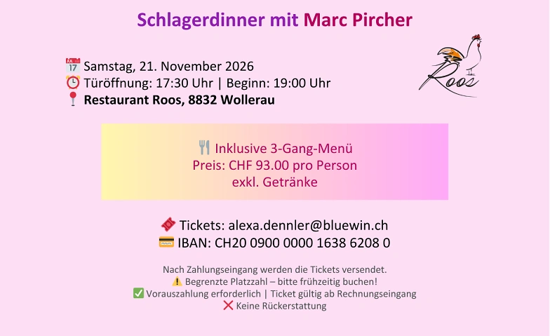 Dîner Schlager avec Marc Pircher