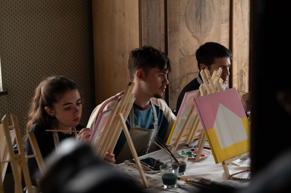 Crash Course in Painting on Culture Day