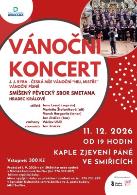 Concierto navideño del Coro Smetana Hradec Králové