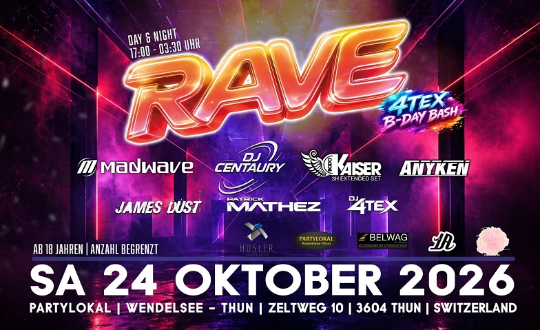 RAVE - DJ 4TEX B-Day Bash