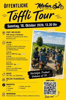 Öffentliche Moped-Tour in Chläggli