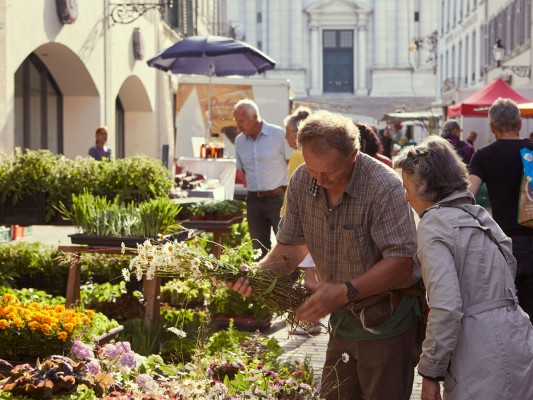 Vegetable market / weekly market Solothurn