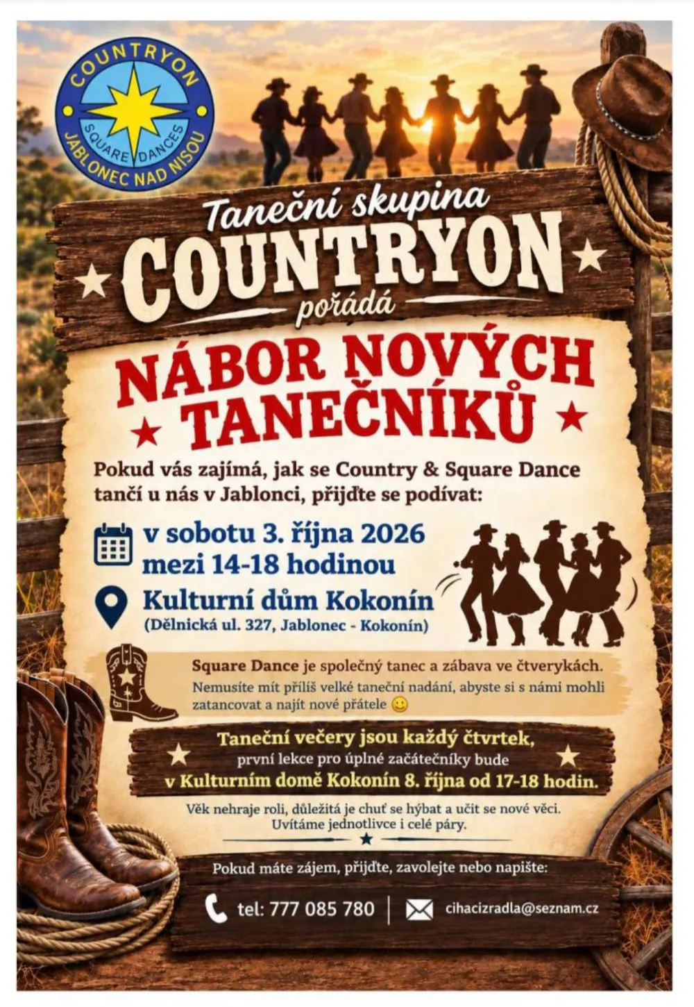 Countryon – Recrutement de nouveaux danseurs 2026