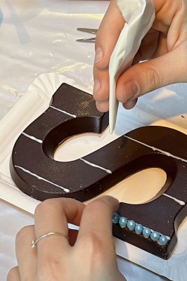 Decorate a Letter with Chocolate