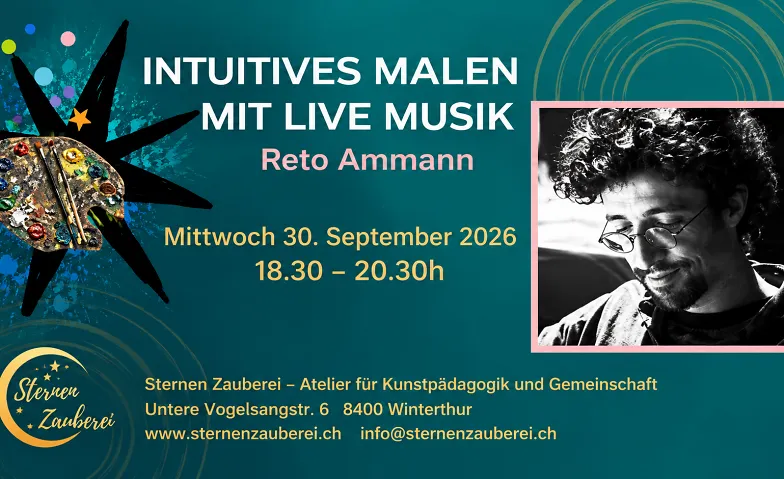Intuitives Malen mit Livemusik-Reto Ammann