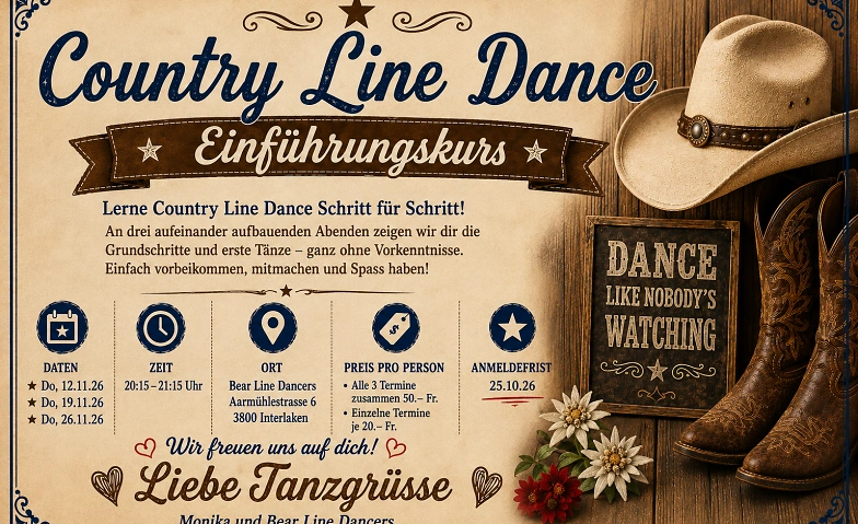 Einführungskurs Country Line Dance