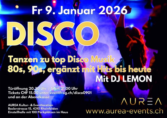 Disco with sounds of the 80s, 90s complemented by sounds from the 00s to today
