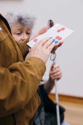 Guided tour for blind and visually impaired people