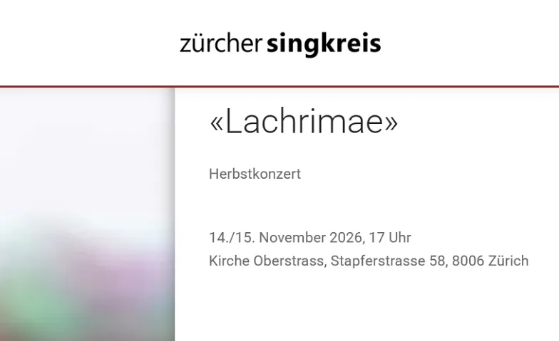 Lachrimae: 14. November Konzert