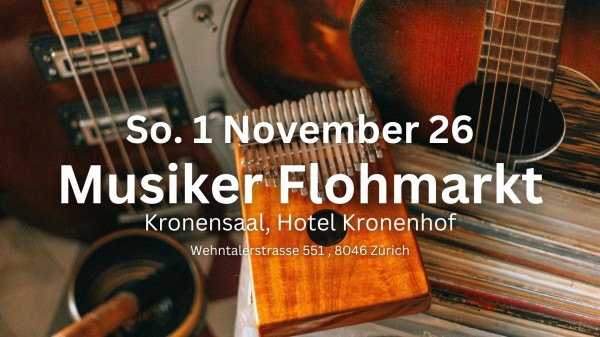 Musician Flea Market, Open to All, Free Entry