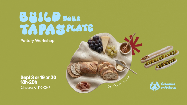 Build Your Tapas Plate - Pottery Workshop (Apéro included)