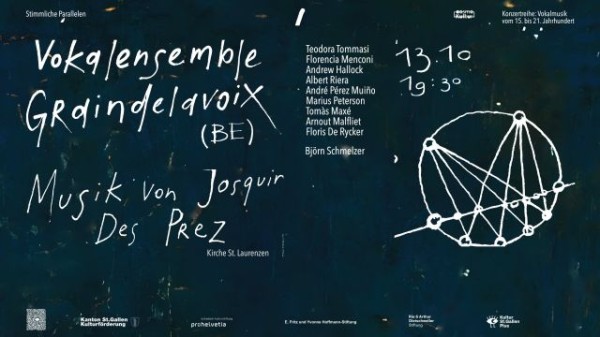 Vokalensemble Graindelavoix (BE) Josquin the Undead. Music by Josquin des Prez