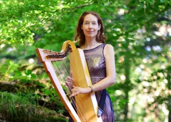 Nadia Birkenstock at Folkclub Prisma e. V. Pforzheim - Celtic Harp and Singing