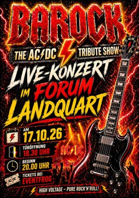AC/DC Tribute Concert with the Famous Band Barock at the Forum in Landquart