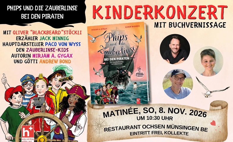 Kinderkonzert mit Buchvernissage - Phips und die Zauberlinse