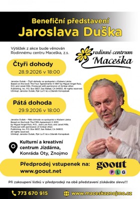 Benefiční představení Jaroslava Duška v Jízdárně