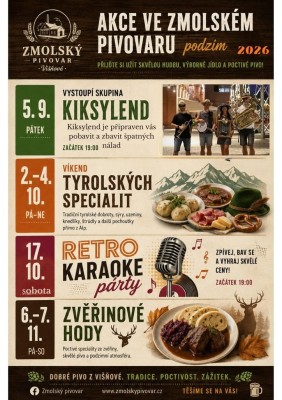Retro karaoke party ve Zmolském pivovaru