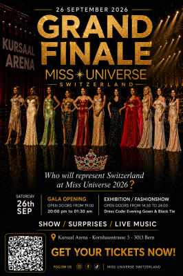 GALA EVENING FOR THE ELECTION OF MISS UNIVERSE SWITZERLAND