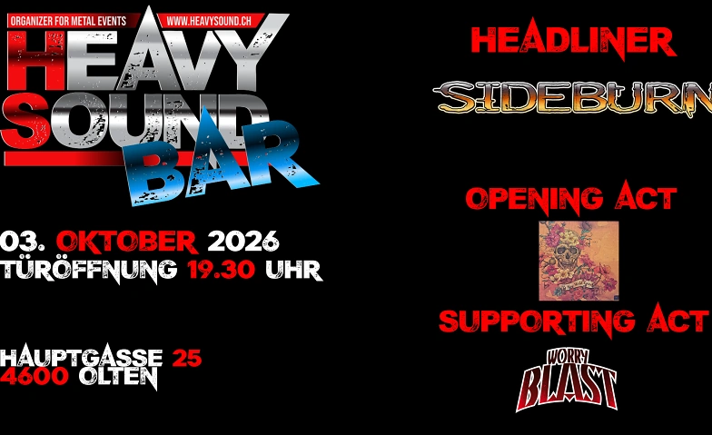 SIDEBURN WORRY BLAST THE NEW WILD ROSES – En Vivo