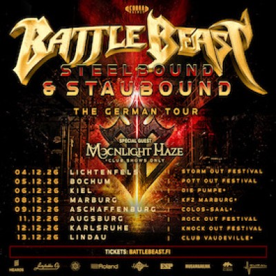 Battle Beast + Moonlight Haze - Steelbound & Staubound – The German Tour 2026
