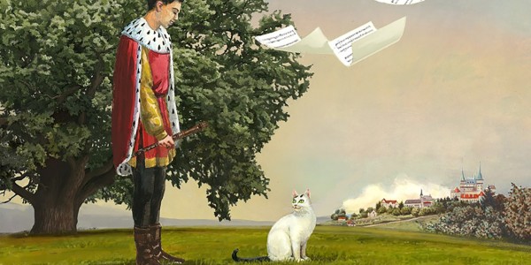 Tino Flautin und Kater Leo