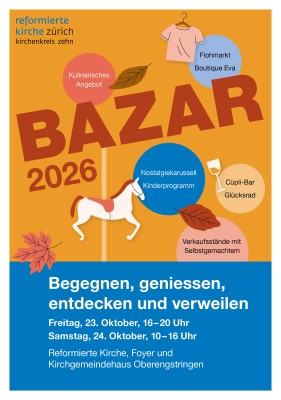 Bazar Oberengstringen - begegnen, geniessen, entdecken und verweilen