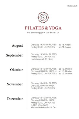 Pilates & Yoga