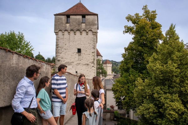Themed tour: Lucerne's city fortifications - the Musegg wall