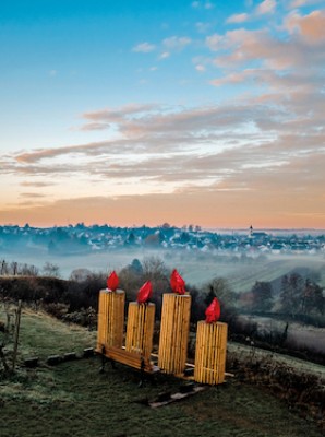 Torchlight hike through the vineyards to Galgenberg