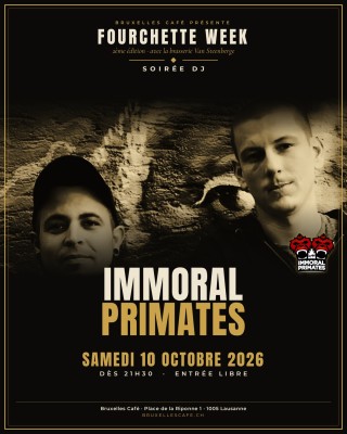Soirée DJ Immoral Primates