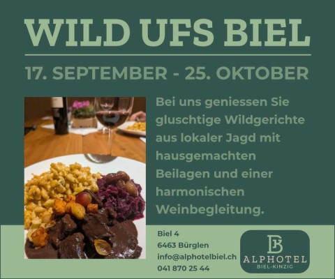 Game Weeks at Alphotel Biel-Kinzig from September 17 - October 25, 2026
