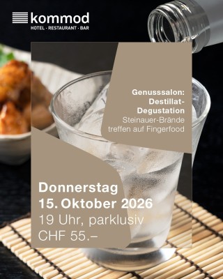 Genusssalon: Distillation Tasting