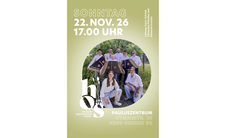 Konzert Hackbrettjugendorchester Schweiz (HJOS)