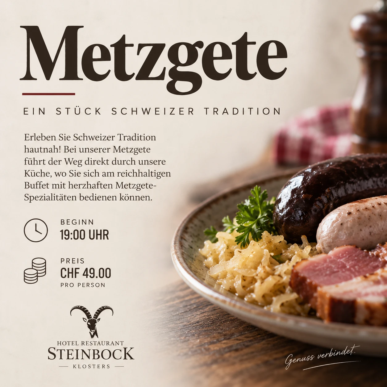 Metzgete Buffet - a Piece of Swiss Tradition
