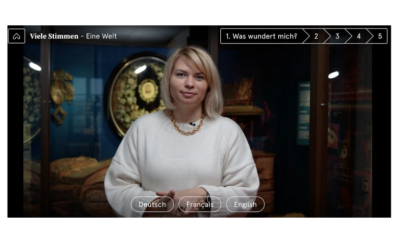 Visite vidéo «Viele Stimmen – Eine Welt»