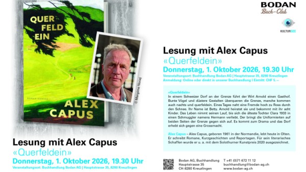Reading with Alex Capus - Cross-country