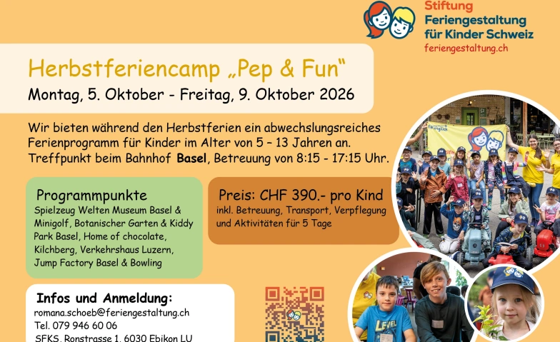 Herbstferiencamp „Pep & Fun”